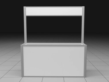 Boş sergi ticaret Stand 2 x 3 metre