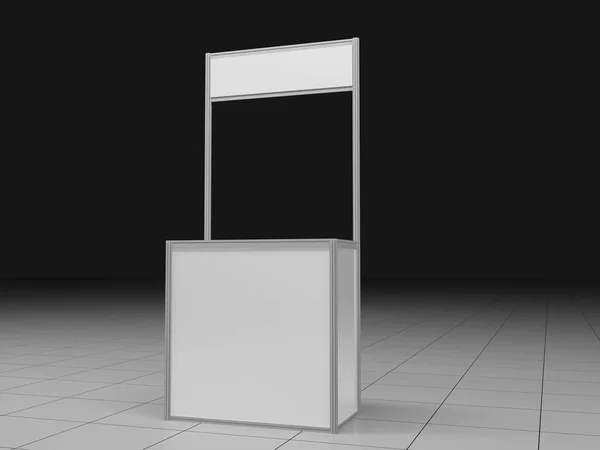 Blank Exhibition Trade Stand. 1x2.5 meters. Standard