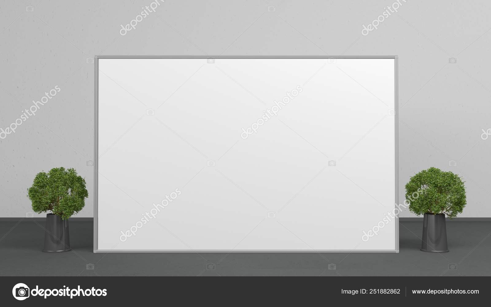 Download Empty Banner Backdrop 2x3 Meters 3d Render Mockup Template Stock Photo Image By C Klllane 251882862