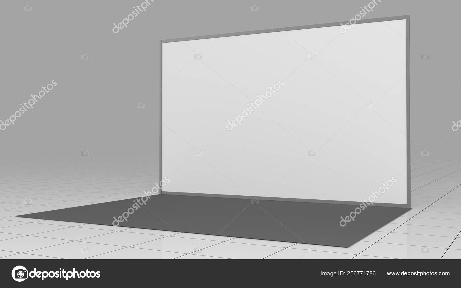 Download 3d Render Press Wall 4x2 5 Meters Backdrop Mockup 3d Render Isolated On White Background High Resolution Template Stock Photo Image By C Klllane 256771786