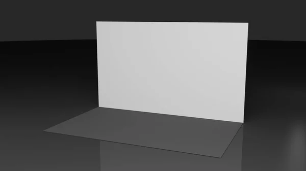 Banner 3x5 Meter. realistische 3D-Darstellung. Vorlage für Ihr Design. — Stockfoto