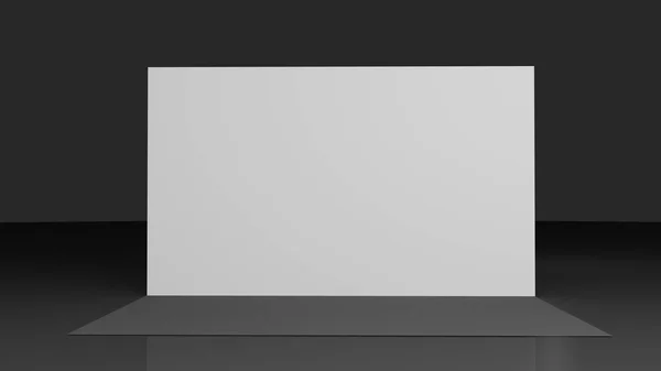 Afiş 3x5 metre. Gerçekçi 3d render. Tasarımınız için şablon.