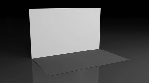 Знамя 3х5 метров. Refleic 3d render. Шаблон для вашего дизайна . — стоковое фото