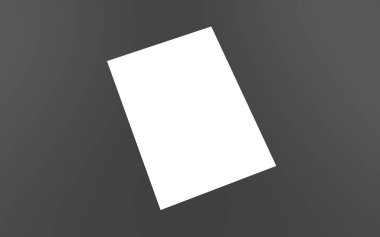 3g render a4 a3 a2 a5 a6 a1 kağıt. Kitap. Katalog Boş Beyaz Kapak şablonu yukarı