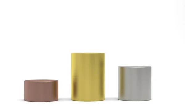 Kazananlar podyum, Kaide arka planda izole. 3B render