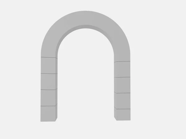 Tubo cuadrado inflable en blanco del arco o puerta de entrada del acontecimiento. ilustración de renderizado 3d . —  Fotos de Stock