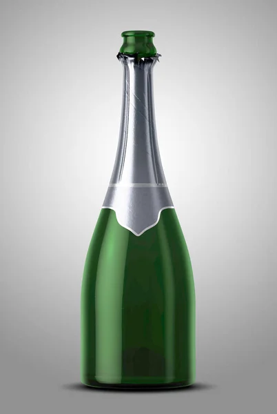 Green Champagne Bottle Open Neck