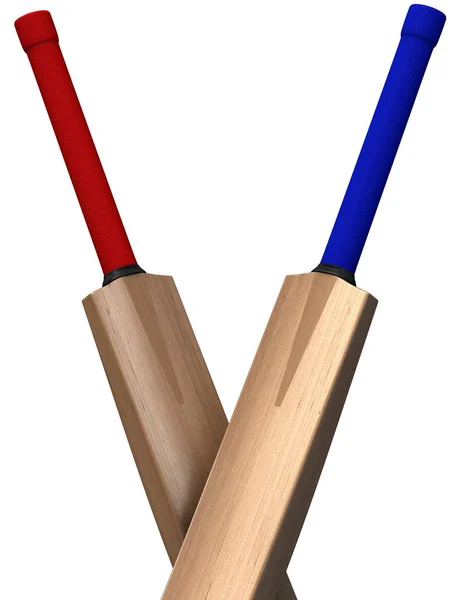 Cricket Bat Criscross — стоковое фото