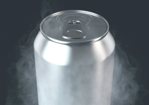 Frozen Aluminum Can — Stock Photo, Image