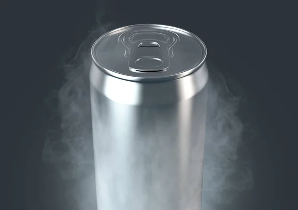 Frozen Aluminum Can — Stock Photo, Image