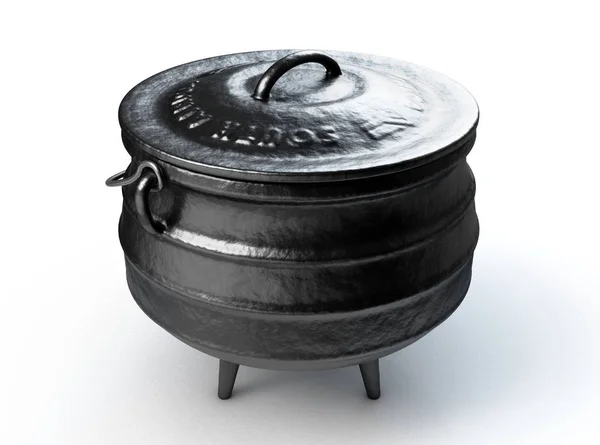 Południowoafrykański pot Potjie — Zdjęcie stockowe