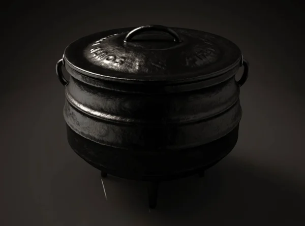 Południowoafrykański pot Potjie — Zdjęcie stockowe