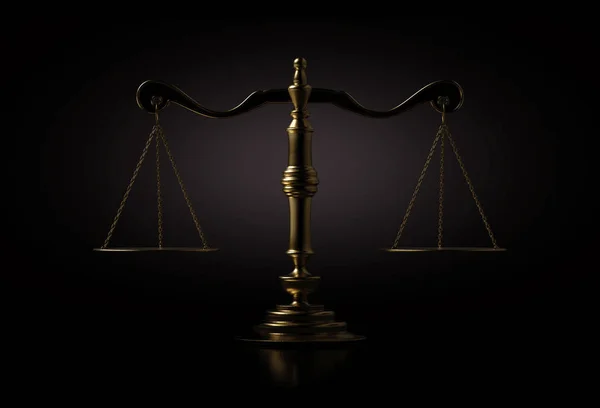 Scales Of Justice Dramatic — Stock Photo, Image