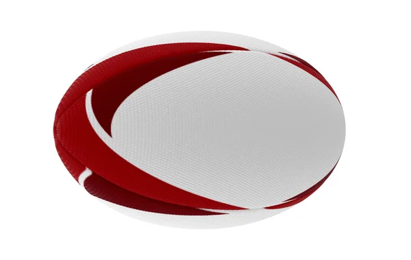 Rugby Topu Kırmızı Tasarım — Stok fotoğraf