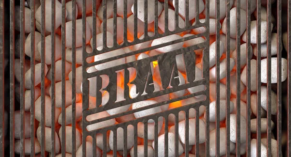 Kömür Yangın Ve Braai Izgara