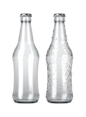 Boş Berrak Bira Şişesi