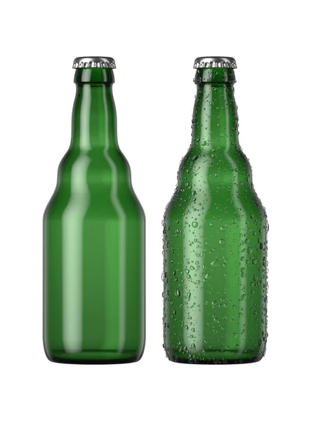 Empty Green Beer Bottle — Stock Photo, Image