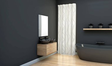 Karanlık banyo iç