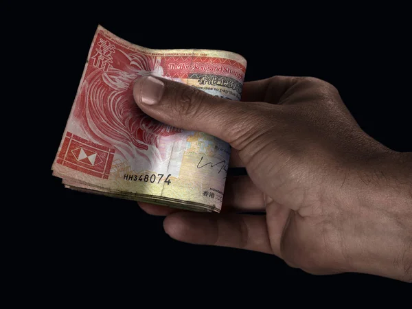 Black Hand And HK Dollar Cash