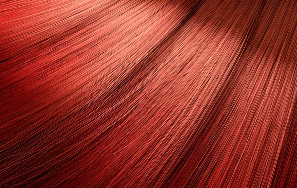 Red Hair Blowing Closeup — Stock Photo, Image