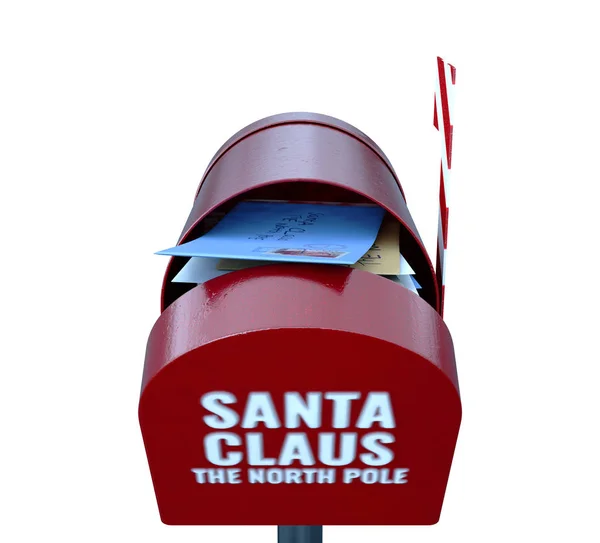 Санта-почтовый ящик — стоковое фото