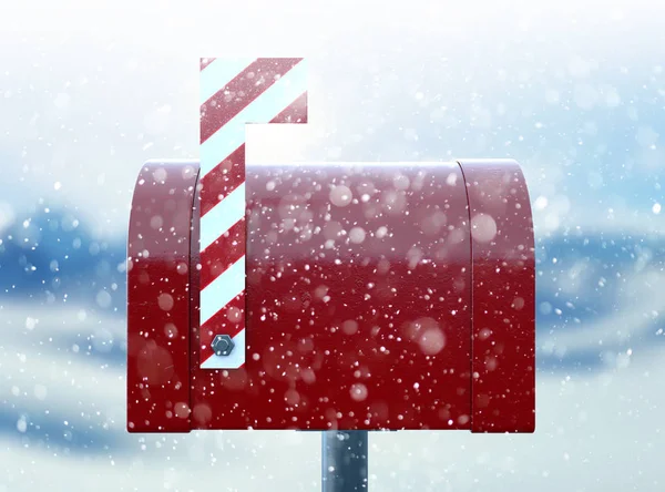 Santa mailbox — Stockfoto