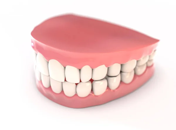 Zestaw sztucznych zębów — Zdjęcie stockowe