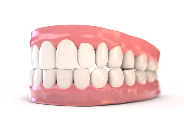 Набір підроблених зубів — стокове фото