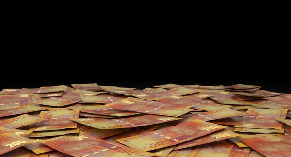 ภาพระยะใกล ของธนบ ตรแรนด แอฟร กาใต กระจายไปท Render — ภาพถ่ายสต็อก