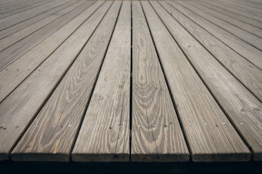 Perspektif boş üst ahşap tahta alay. arka plan olarak kullanma 