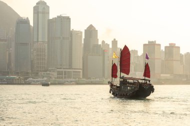 Hon Victoria Harbor Panorama Landmark gökdelen binalar