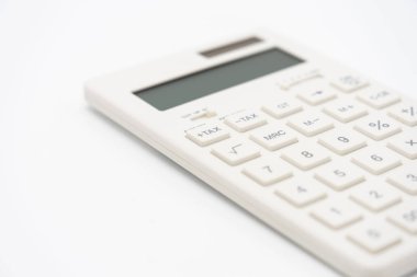 Tuş takımı vergisi düğmesi vergi hesaplaması Için. Kolay hesaplamak için. üzerinde Whi