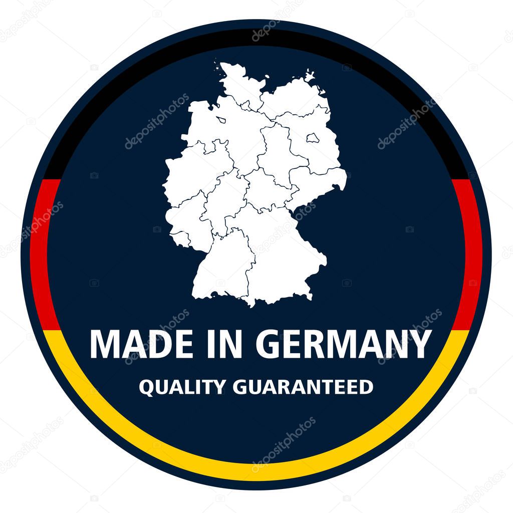 Made in Germany quality stamp. Vector Illustration 