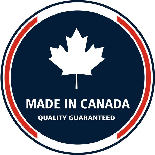 Made Canada1 Timbro Qualità Illustrazione Vettoriale — Vettoriale Stock