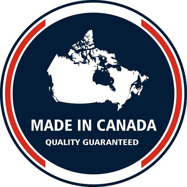Feito Canadá2A Selo Qualidade Ilustração Vetorial — Vetor de Stock