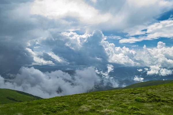 Bavarian Alps Blue Sky Clouds Scenery Landscape Tourism Background — Free Stock Photo