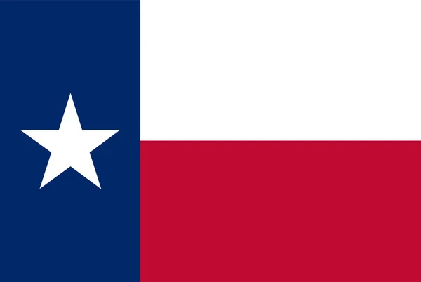 Texas Devlet Bayrağı Vektör Çizim — Stok Vektör