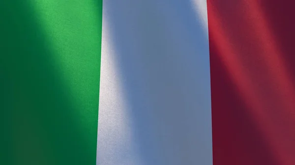 Italiaanse Vlag Wapperende Vlag Van Italië Illustratie — Stockfoto