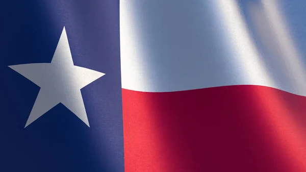 Texas Zászlaja Illusztráció Integetett Texas Zászlaja — Stock Fotó