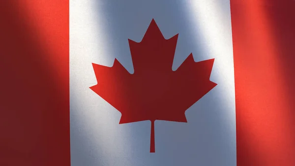 Waving flag of Canada. 3d illustration