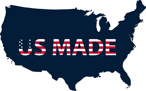 Ons Gemaakt Gemaakt Verenigde Staten Van Amerika Stempel Stempel Van — Stockvector