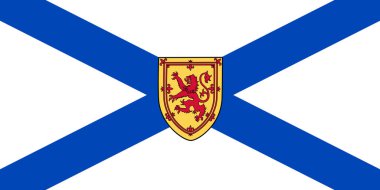 Vektör Nova Scotia il Kanada bayrağı. Halifax, Cape Breton