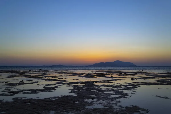 Frumos Capac Tropical Mare Răsărit Soare Marea Roşie Egipt — Fotografie, imagine de stoc