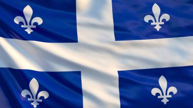 Quebec bayrak. Quebec eyaleti, Kanada bayrağı sallayarak