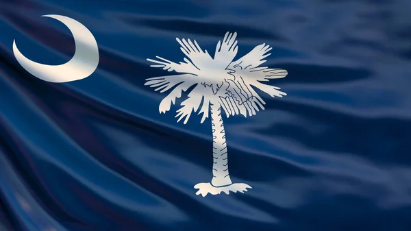South Carolina State Flag Waving Flag South Carolina State United — Stock Photo, Image