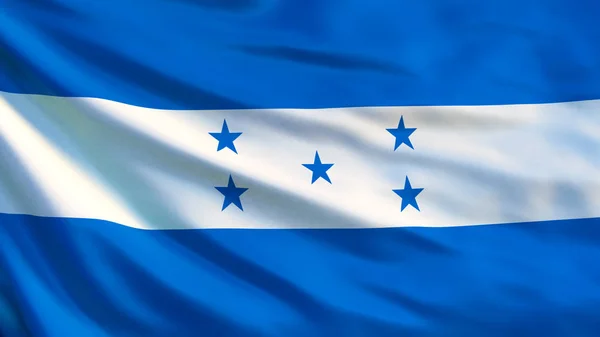온두라스 플래그입니다 온두라스의 국기를 흔들며 테구시갈파 — 스톡 사진