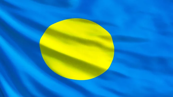 Σημαία Του Παλάου Κυματίζει Σημαία Του Παλάου Απεικόνιση Ngerulmud — Φωτογραφία Αρχείου