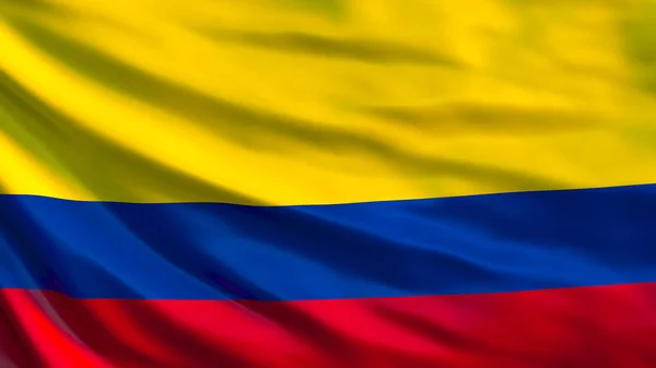 Vlag Van Colombia Vlag Van Colombia Zwaaien Illustratie Bogota — Stockfoto