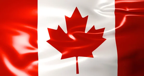 Bandera Canadá Viento Ilustración Calidad — Foto de Stock