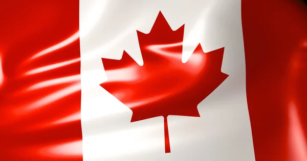 Canada Vlag Wind Illustratie Kwaliteit — Stockfoto